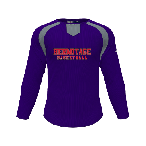 [CUS-DFW-PULL-FLC-CNK-LSL-PUR-YS-LOGO2] Pullover (Youth S, Purple, Logo 2)