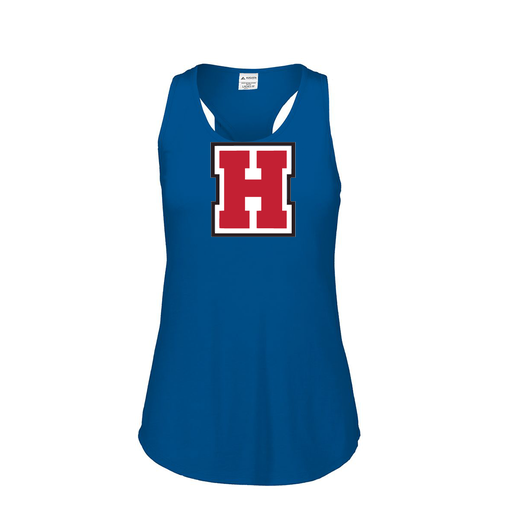 [3078.U55.S-LOGO1] Ladies Tri Blend Tank Top (Female Adult S, Royal, Logo 1)