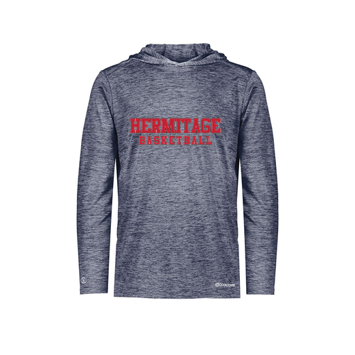 [FOLHCGNV-AS-LOGO2] Decker Men's Charge Hoodie (Adult S, Navy, Logo 2)