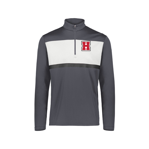 [222691.F52.S-LOGO1] Youth Bold 1/4 Zip Pullover (Youth S, Gray, Logo 1)