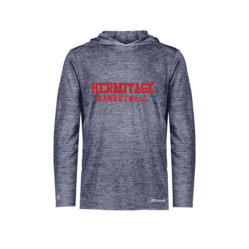 [FOLHCGNV-YS-LOGO2] Decker Youth Charge Hoodie (Youth S, Navy, Logo 2)