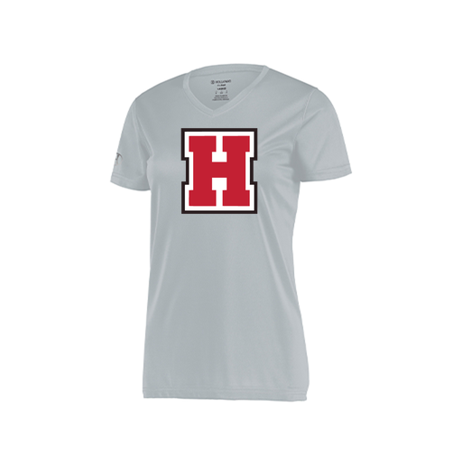 [222820.099.S-LOGO1] Ladies Movement Dri Fit Shirt (Female Adult S, Silver, Logo 1)
